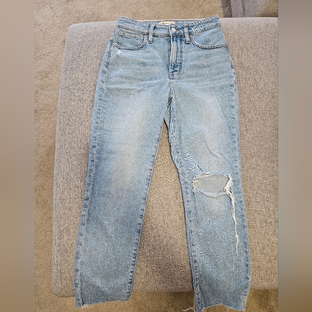 Madewell Curvy Perfect Vintage Jean, Size 26, Light Denim
